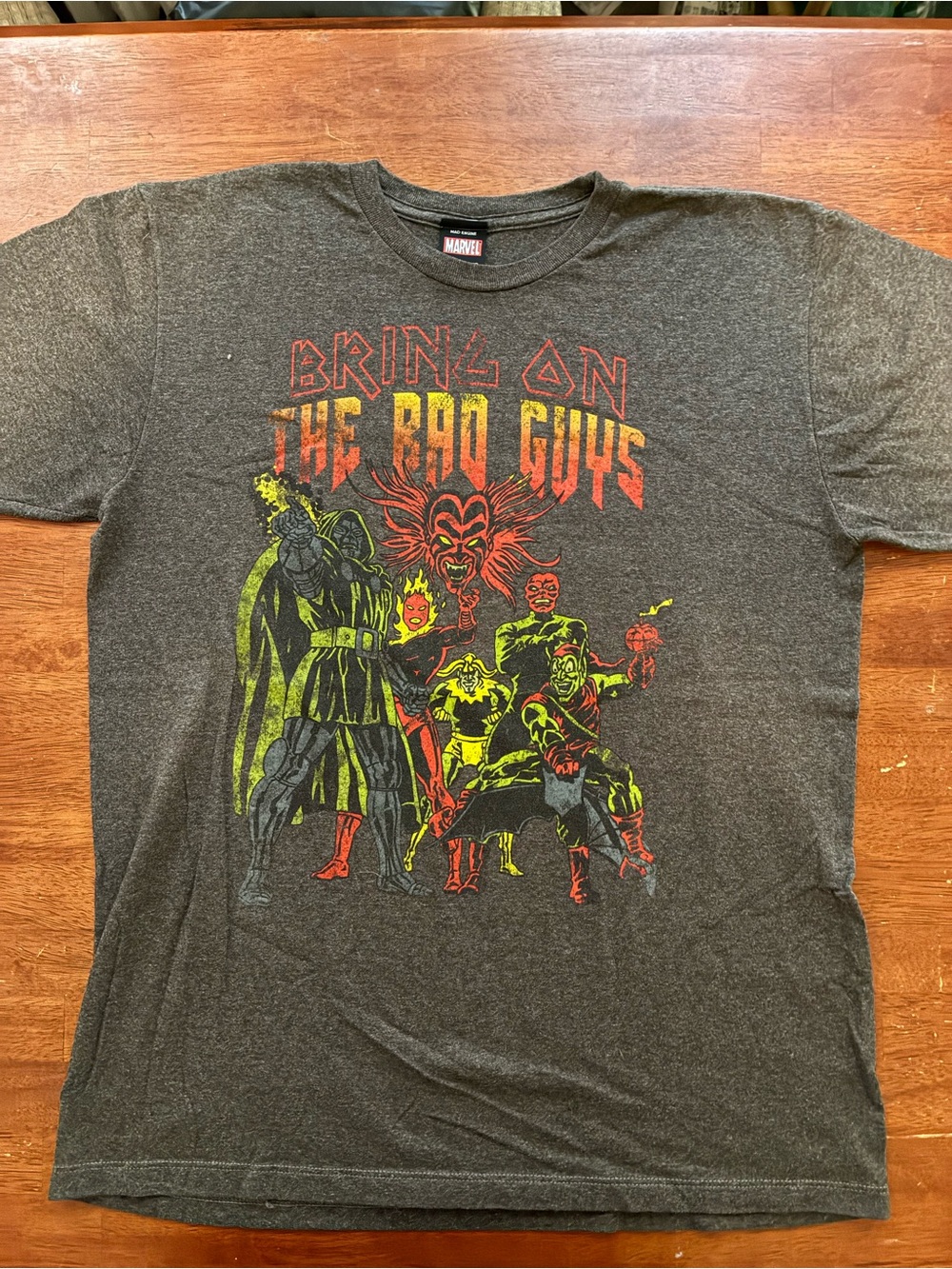Marvel Bring On The Bad Guys Villains T Shirt Large Mad Engine Doctor Doom Tee